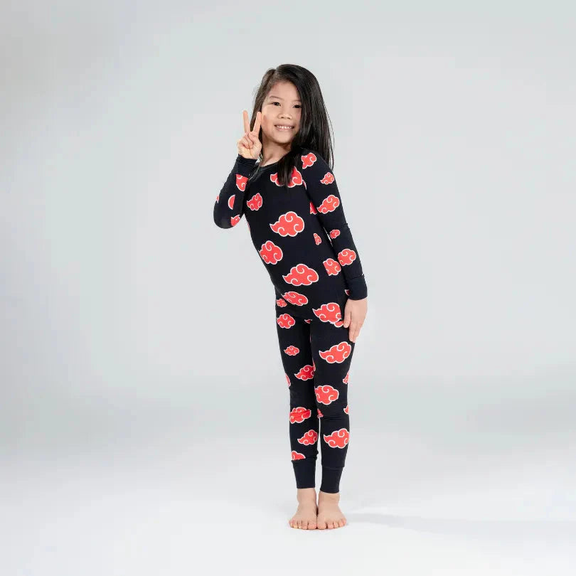 AKATSUKIJAPAN　セット Classic Akatsuki Clouds 2-Piece Pajama Set – Akemi Baby
