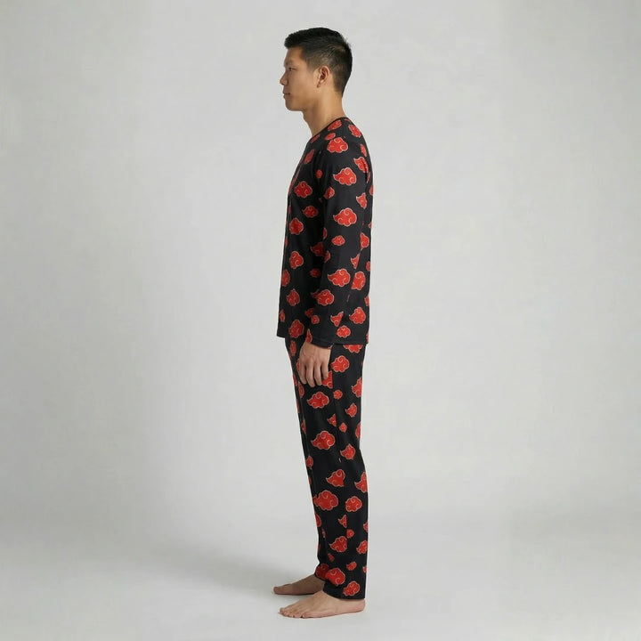 Classic Akatsuki Men's Long Pajama Set