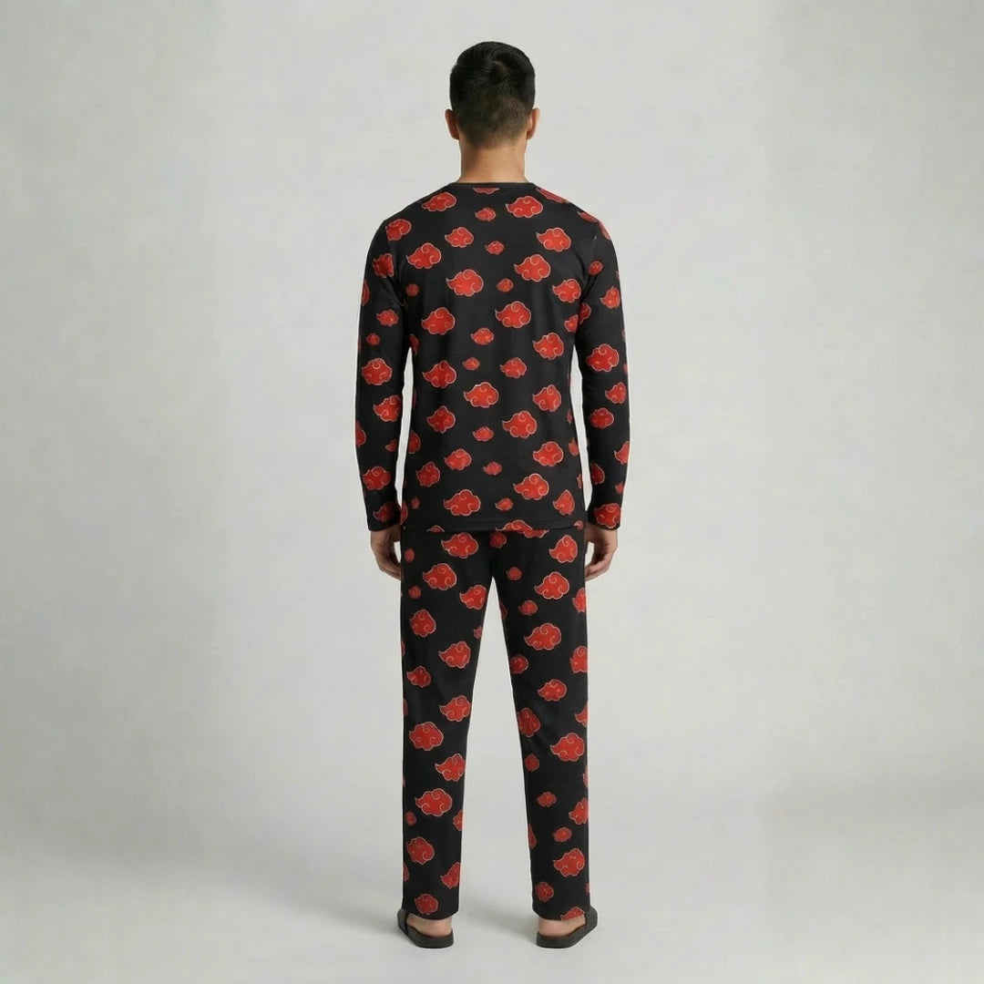 Classic Akatsuki Men's Long Pajama Set