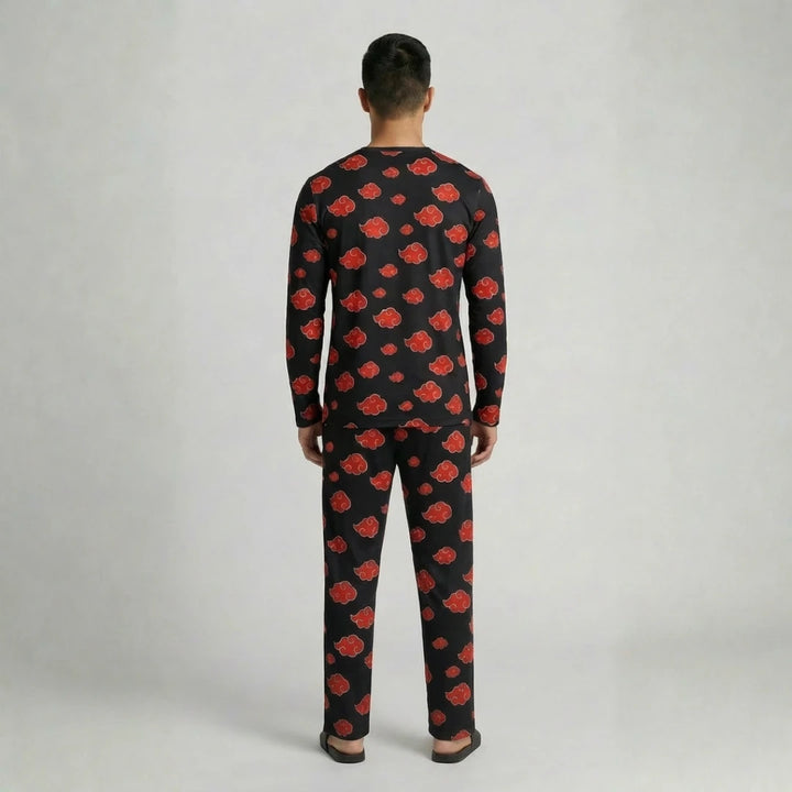Classic Akatsuki Men's Long Pajama Set