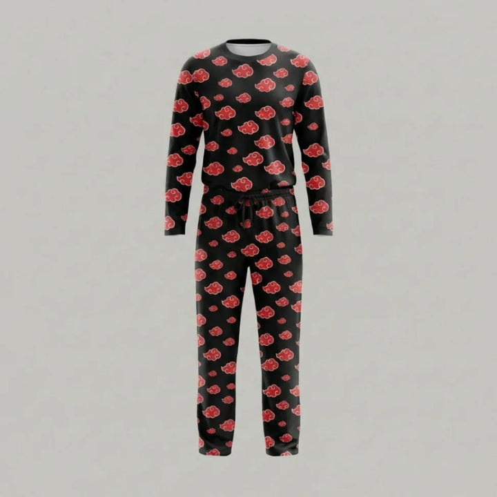Classic Akatsuki Men's Long Pajama Set