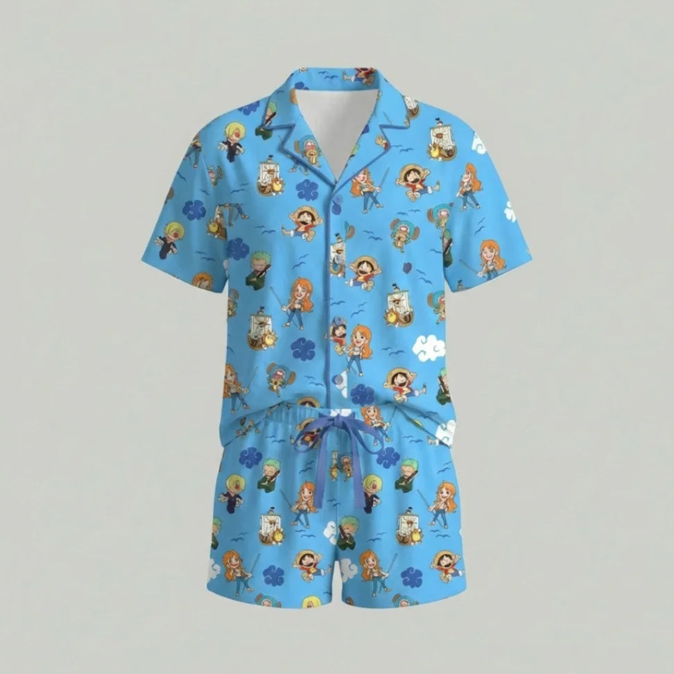 Pirate Nakamas Men's Short Pajama Set