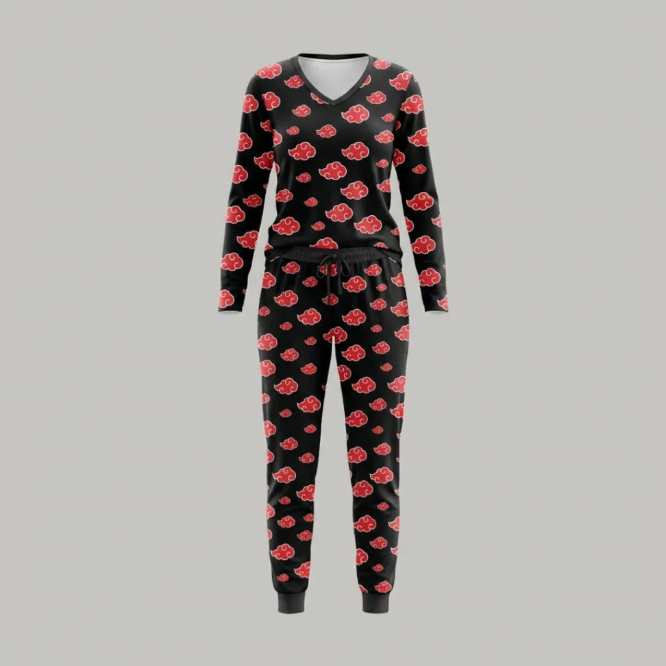 Classic Akatsuki Women's Long Pajama Set