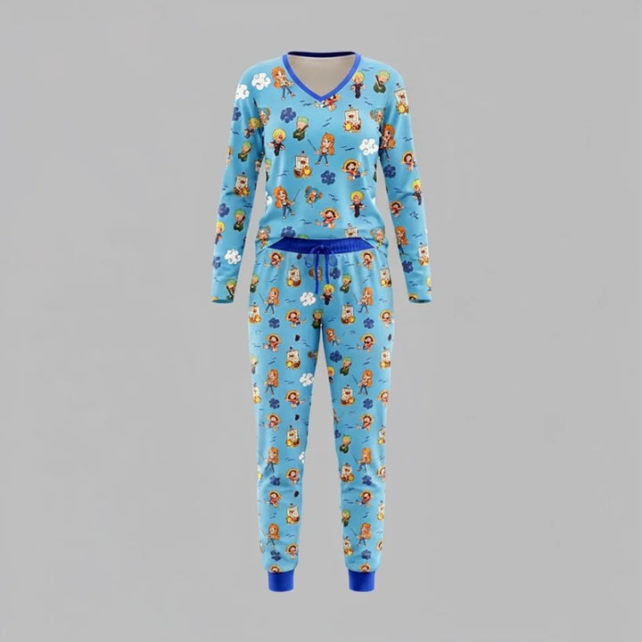 Pirate Nakamas Women's Long Pajama Set