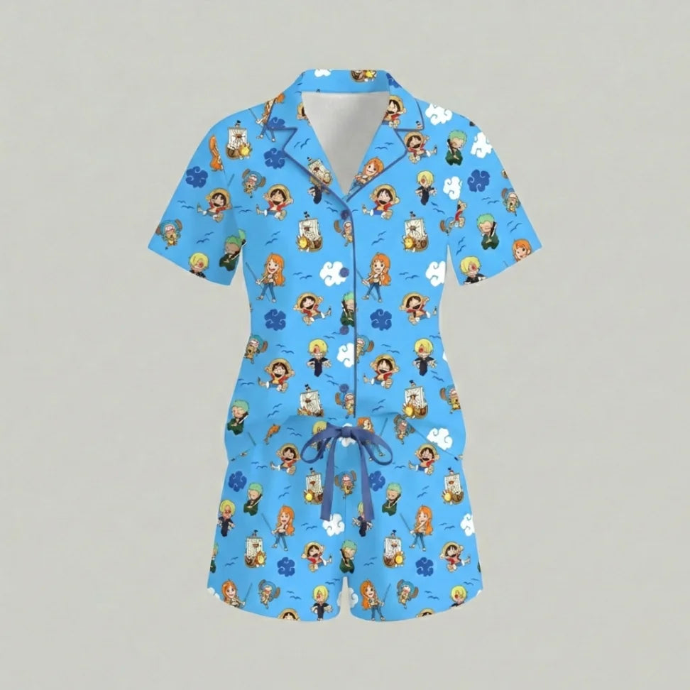 Pirate Nakamas Women's Short Pajama Set